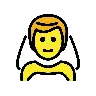Man With Veil Emoji 👰‍♂️ image - OpenMoji style
