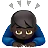 Man Bowing: Dark Skin Tone