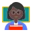 Woman Teacher: Dark Skin Tone