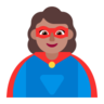 Woman Superhero: Medium Skin Tone Emoji 🦸🏽‍♀️ image - Microsoft Classic 2D style