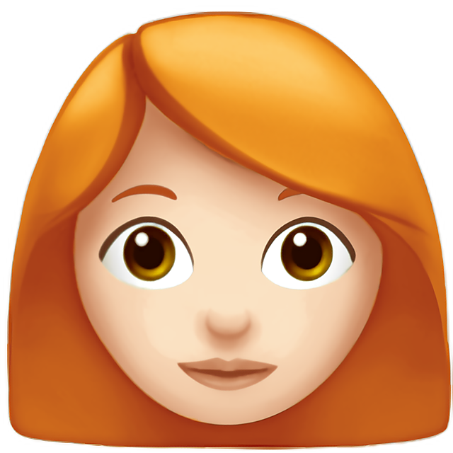Woman: Light Skin Tone, Red Hair