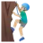Man Climbing: Medium-Light Skin Tone