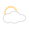 Emoji Fehér nap felhő mögött 🌥 image - Emojidex style