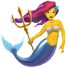 Mermaid Emoji 🧜‍♀️ image - Apple style