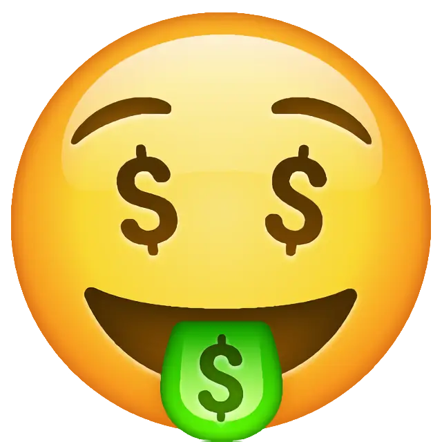 Cara de la boca del dinero
