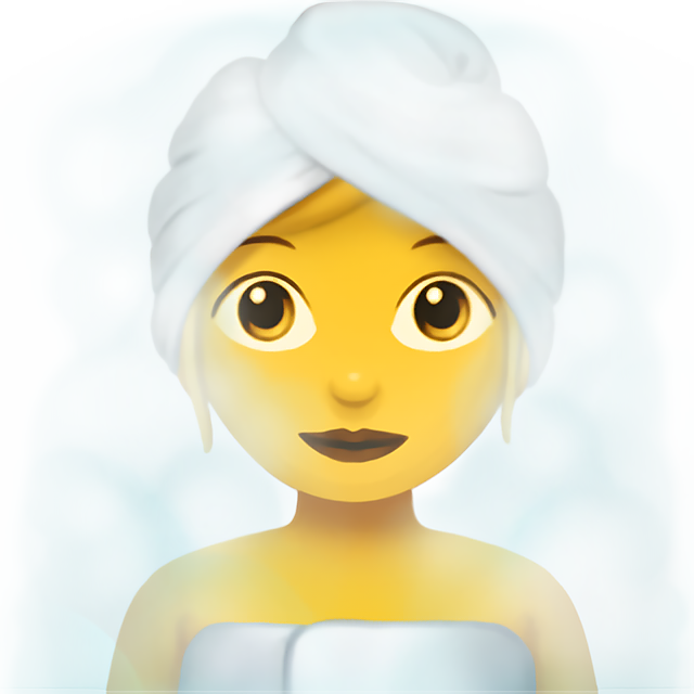 Woman In Steamy Room