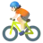 Person Biking: Light Skin Tone