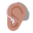 Ear With Hearing Aid: Medium Skin Tone