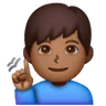 Deaf Man: Medium-Dark Skin Tone Emoji 🧏🏾‍♂️ image - Samsung style