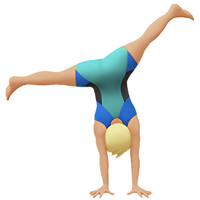 Man Cartwheeling: Medium-Light Skin Tone