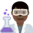 Man Scientist: Dark Skin Tone