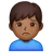 Man Frowning: Medium-Dark Skin Tone