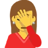 Woman Facepalming Emoji 🤦‍♀️ image - Skype style