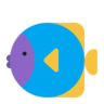 热带鱼 Emoji 🐠 image - Microsoft Classic 2D style