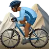 Man Mountain Biking: Medium-Dark Skin Tone Emoji 🚵🏾‍♂️ image - Apple style