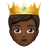 Person With Crown: Medium-Dark Skin Tone
