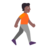 Person Walking Facing Right: Medium-Dark Skin Tone