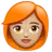 Woman: Medium-Light Skin Tone, Red Hair