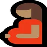 Pregnant Woman: Medium Skin Tone Emoji 🤰🏽 image - Microsoft Windows 10 Segoe UI Emoji style