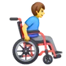 Man In Manual Wheelchair Facing Right Emoji 👨‍🦽‍➡️ image - Samsung style