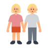 Women Holding Hands: Medium-Light Skin Tone Emoji 👭🏼 image - Tossface style