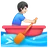 Man Rowing Boat: Light Skin Tone