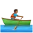 Person Rowing Boat: Medium-Dark Skin Tone