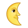 Last Quarter Moon Face