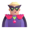 Man Supervillain: Medium-Light Skin Tone Emoji 🦹🏼‍♂️ image - Microsoft 3D Fluent style