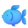 Fish Emoji 🐟 image - Microsoft 3D Fluent style