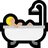 Person Taking Bath: Medium-Light Skin Tone