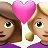 Couple With Heart: Woman, Woman, Medium Skin Tone, Medium-Light Skin Tone