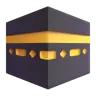 Kaaba Emoji 🕋 image - Microsoft 3D Fluent style