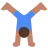 Man Cartwheeling: Medium Skin Tone