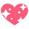 Corazón brillante Emoji 💖 image - EmojiTwo style