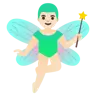 Man Fairy: Light Skin Tone Emoji 🧚🏻‍♂️ image - Google Noto Color style
