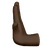 Leftwards Pushing Hand: Dark Skin Tone