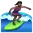 Woman Surfing: Dark Skin Tone