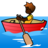 Person Rowing Boat: Dark Skin Tone