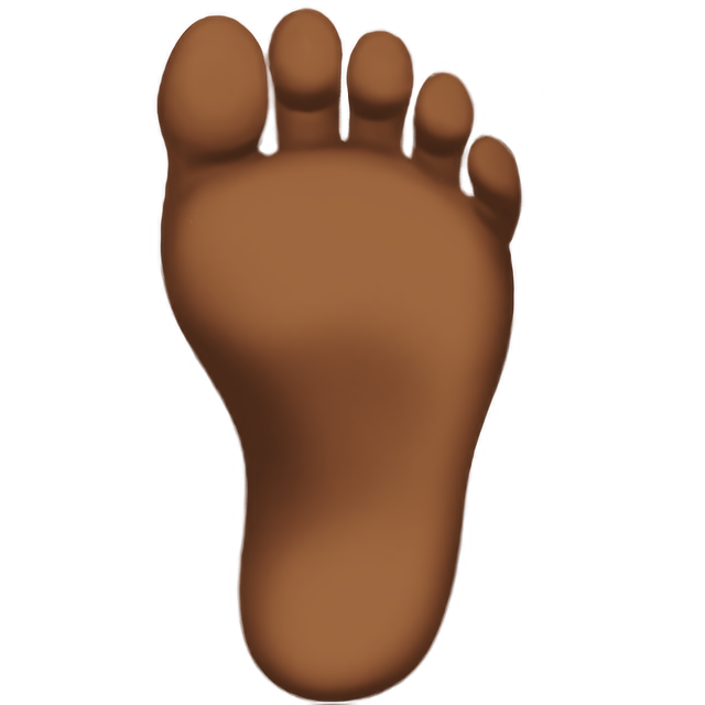 Foot: Medium-Dark Skin Tone