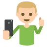 Selfie: Medium-Light Skin Tone Emoji 🤳🏼 image - EmojiTwo style