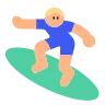 Man Surfing: Medium-Light Skin Tone Emoji 🏄🏼‍♂️ image - Tossface style