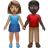 Woman And Man Holding Hands: Medium Skin Tone, Dark Skin Tone