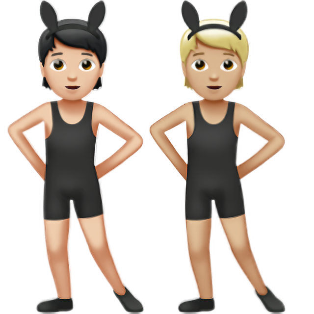 People With Bunny Ears: Light Skin Tone, Medium-Light Skin Tone