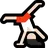 Person Cartwheeling: Light Skin Tone