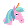 独角兽脸 Emoji 🦄 image - Skype style