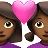 Couple With Heart: Woman, Woman, Medium-Dark Skin Tone