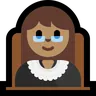 Woman Judge: Medium Skin Tone Emoji 👩🏽‍⚖️ image - Microsoft Windows 10 Segoe UI Emoji style