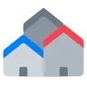 Budynki mieszkalne Emoji 🏘 image - Tossface style