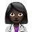 Woman Health Worker: Dark Skin Tone